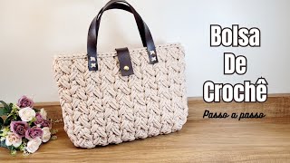 BOLSA DE CROCHÊ COM NOVO PADRÃO LINDO E FÁCIL DE FAZER [upl. by Ula]