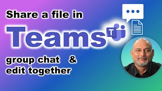 How to share a file in Teams chat and edit together  no copy paste  file collaboration shorts [upl. by Ispep381]