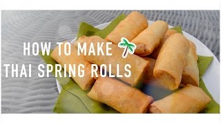 How to make thai spring rolls  DIY Våruller  Bee ♡ [upl. by Ringo]