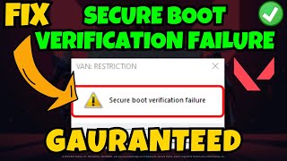 VAN Secure boot verification failure Fix [upl. by Toft153]