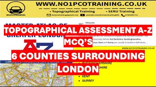 TfL Topographical AZ Atlas COUNTIES surrounding LONDON  AZ MCQs  WWWNO1PCOTRAININGCOUK [upl. by Conner]