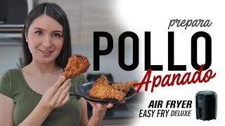 Cómo hacer POLLO FRITO APANADO en la AirFryer  Receta Fácil y Rápida [upl. by Niai989]