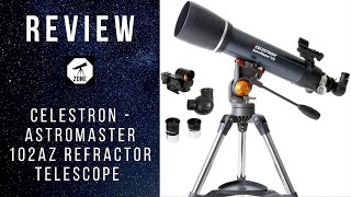 Celestron  AstroMaster 102AZ Refractor Telescope REVIEW 2020 15  Telescope zone [upl. by Llevert]