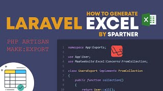 LARAVEL EXCEL EXPORT  FROM VIEW  GENERATE DATA IN EXCEL  LARAVEL [upl. by Bergman]