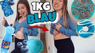 Schaffe ich es 1 Kg BLAUE Lebensmittel zu essen 😳  Bibi [upl. by Trever]