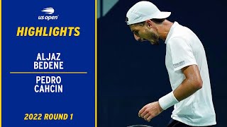 Aljaz Bedene vs Pedro Cachin Highlights  2022 US Open Round 1 [upl. by Retsevlis]