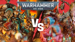 NEW CODEX Imperial Agents vs Chaos Daemons  Warhammer 40k Battle Report [upl. by Ettecul993]