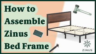 How To Assemble A Zinus Mory Platform Bed Frame [upl. by Naux718]