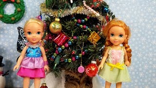 CHRISTMAS celebration  Elsa amp Anna toddlers  gifts  Santa wish list  tree decorating  singing [upl. by Terri]