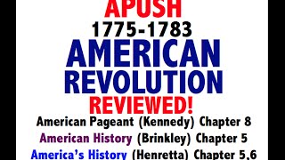 American Pageant Chapter 8 APUSH Review [upl. by Htrahddis]