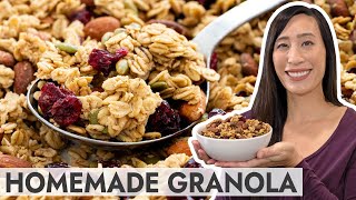 Best Homemade Granola Recipe Super Easy [upl. by Ahseryt]