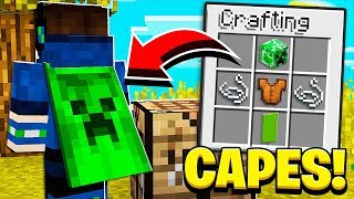 How to CRAFT CAPES in Minecraft Tutorial Pocket Edition Xbox PC [upl. by Ylnevaeh]