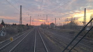 Führerstandsmitfahrt Dresden Hbf  Riesa  Wurzen  Leipzig  Halle DHDRLWZLELHG 1080p 60Fps [upl. by Richelle]