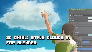 ShaderTutorial Ghibli anime style clouds for blender [upl. by Gray]