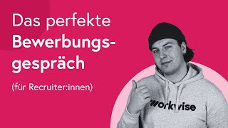 Als Arbeitgeber das perfekte Bewerbungsgespräch vorbereiten [upl. by Nirehtac61]