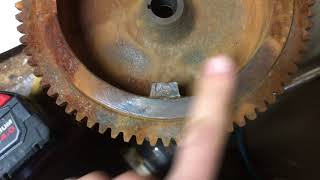 Tecumseh Snowblower Flywheel Magnet Repair HS40 HS50 Noma [upl. by Sophy]