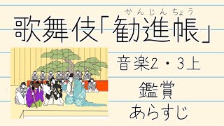 歌舞伎「勧進帳」【中学音楽】あらすじ [upl. by Assener]