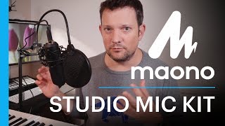 Maono AUA04 Studio Microphone Kit  Audio Test amp Review [upl. by Amikay]