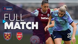 Full Match West Ham United v Arsenal  Barclays WSL 202425 [upl. by Aracat]