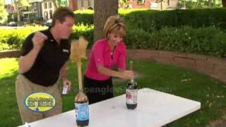 Cool Science Experiment  Original Mentos Diet Coke Geyser [upl. by Shing935]