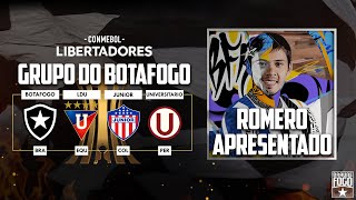 GRUPO DO BOTAFOGO NA LIBERTADORES DEFINIDO VEJA RODADAS  ROMERO ANUNCIADO [upl. by Flam361]