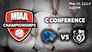 2024 MIAA C Baseball Championships  Pallotti vs Park School [upl. by Simmie]