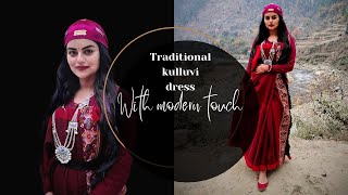 creating kulluvi traditional modern pattu look [upl. by Rancell]