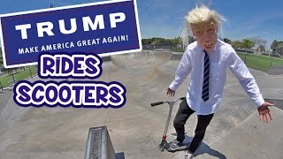 DONALD TRUMP SCOOTERING [upl. by Ramberg]