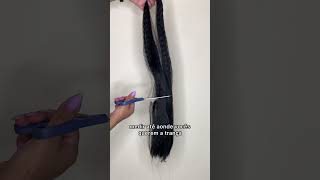 Trança curta com a ponta fina ✂️ finalização da boxbraids trancas devoltaaobasico boxbraids dica [upl. by Brant249]