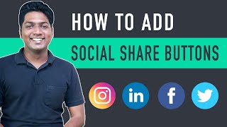 How to Add Social Share Buttons on WordPress [upl. by Llerol]