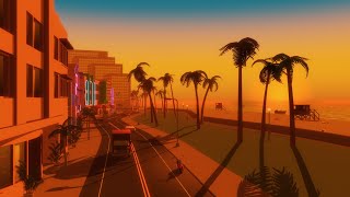 Vice City Theme Vaporwave Cover  Music Video extended 30 mins [upl. by Ayidan]