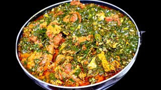 Afang Soup Recipe II How To Make Perfect Afang soup [upl. by Ramahs]