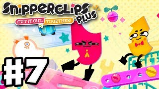 Snipperclips Plus  Gameplay Walkthrough Part 7  Toybox Toys Nintendo Switch [upl. by Solokin]