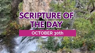 October 30th Scripture of the day [upl. by Dust]