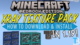 Xray for Minecraft 1192  How to get XRAY ResourceTexture Pack [upl. by Nodearb]