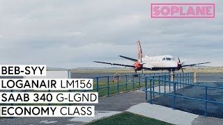 LOGANAIR  Benbecula  Stornoway  Saab 340  Trip Report  Full Flight [upl. by Sumer18]