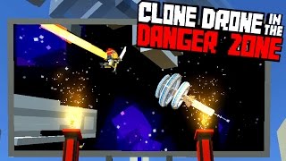 Defeating the New Story Mode  Clone Drone in the Danger Zone Gameplay [upl. by Namrej]