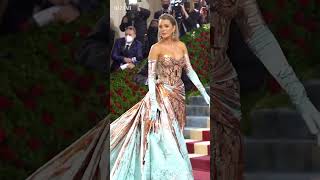 Viral Met Gala moments Blake Livelys Versace dress transformation in 2022  Bazaar UK [upl. by Howlend]