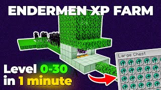 Easiest Minecraft 121 Enderman XP Farm  OP Farm  Minecraft Tutorial [upl. by Quillan]