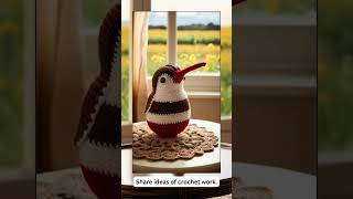 Blooming Creativity How to Craft Unique Bird Crochet Pieces crochetpatterns bird crochet crochet [upl. by Aihsiyt301]