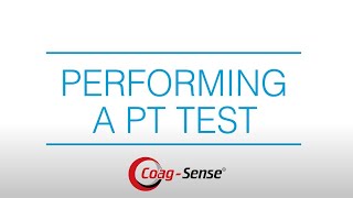 CoagSense® PTINR Monitoring System Performing a PT Test [upl. by Oiredised869]