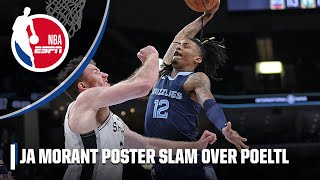 JA MORANT CAUGHT POELTL AGAIN 😱 [upl. by Marr]