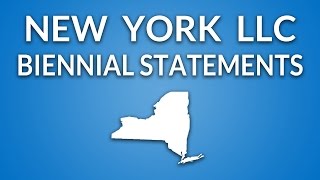 New York LLC  Annual Report Biennial Statement [upl. by Carlton571]