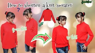 How to Alter a Knit SweaterㅣDIY [upl. by Revert]