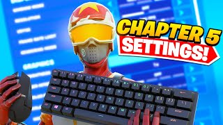 The BEST Keyboard  Mouse Settings  Sensitivity  Binds in Chapter 5 Fortnite [upl. by Larok]