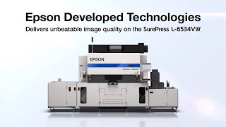 Epson SurePress L6534VW Digital Label Press  Technical Highlights [upl. by Buffum]