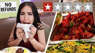 EATING at the WORST REVIEWED BUFFET in MY CITY 1 STAR [upl. by Hgielrahc]