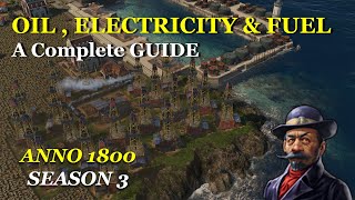 OIL ELECTRICITY amp FUEL  Prod chain specialists amp more  Anno1800  BEGINNER TO EXPERT GUIDE ⚡️ [upl. by Arait]