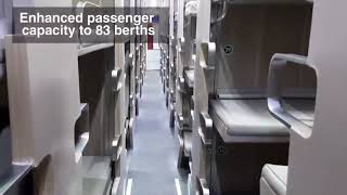 New Economy AC 3tier train coach of Indian Railways with aircraftstyle luxury [upl. by Anwahs]