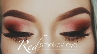 Red Smokey Eye Makeup Tutorial  Naomi [upl. by Wing]